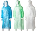 Polyethylene Hooded Ponchos - Blue, 800mm x 1300mm x 30mu 96 Ponchos/Box