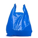 Thick Recycled Bin Liner 60L - Blue, 600mm x 1000mm x 30mu 50 Rubbish Bags/pk -" WITH HANDLES"