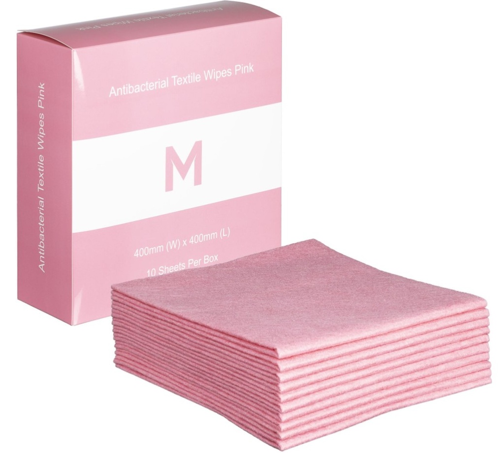 Antibacterial Textile Wipes - 400mm x 400mm, 140gsm 10 Sheets