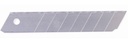 Cutter Blades - Silver, SK7 Steel, 18mm x 100mm x 0.5mm 10 Blades/Pack