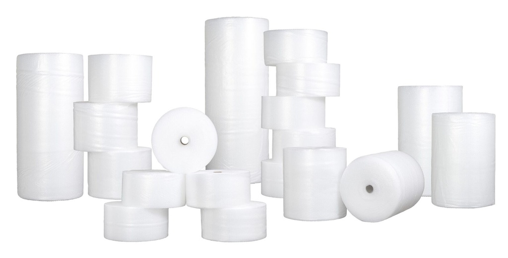 Air Bubble Roll - Clear, 650mm x 100m x 10mm (2) Rolls/Pack