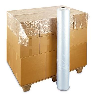 Manual Polyethylene Pallet Cover - Black, 1680mm x 1680mm x 20mu (250) 