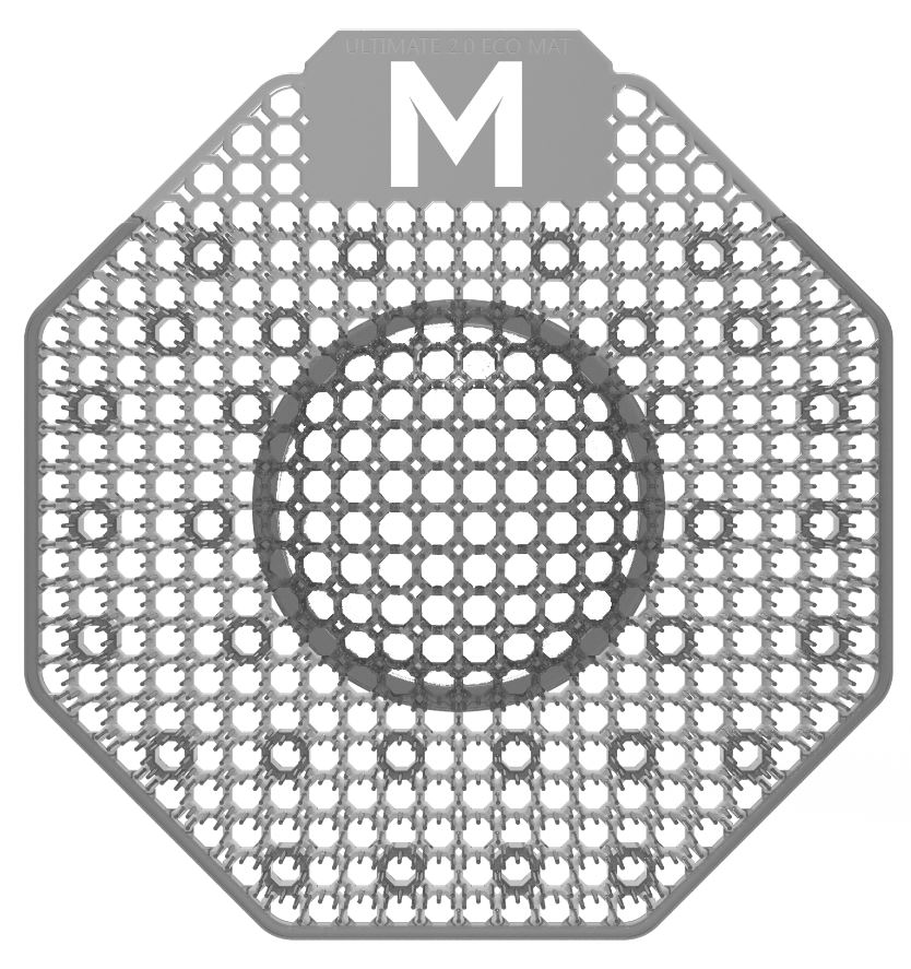 Scented Enzyme Block Urinal Screen - Grey, Executive