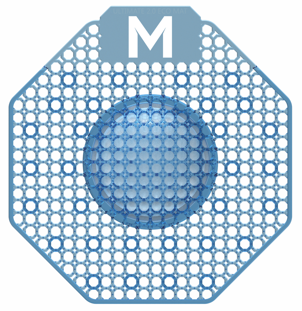 Scented Enzyme Block Urinal Screen - Blue, Kiwi Grapefruit