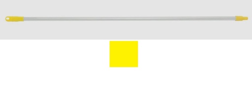 Aluminium Mop Handle - Yellow, 25mm x 1.5m 