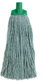 Cut Cotton Mop Head - Green, 400g / 300mm 