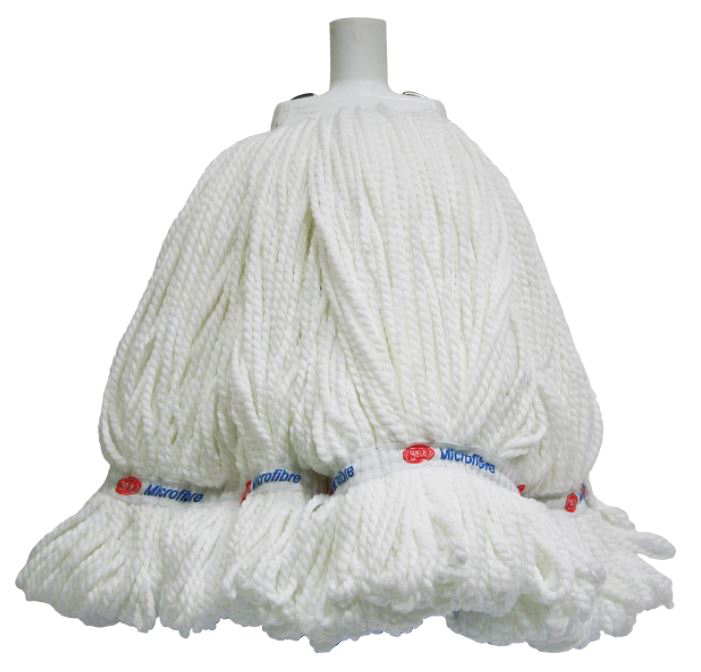 Looped Microfibre Mop Head - White, 400g / 330mm 
