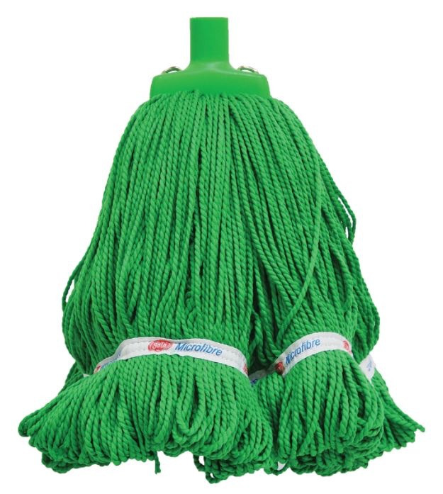 Looped Microfibre Mop Head - Green, 400g / 330mm 