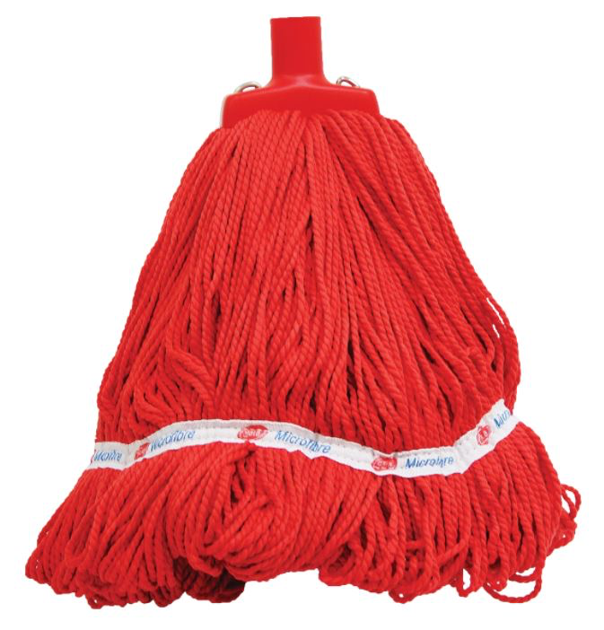 Looped Microfibre Mop Head - Red, 400g / 330mm 