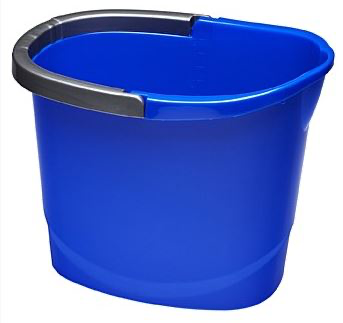 Wide Mop Bucket - Blue, 13L Capacity  