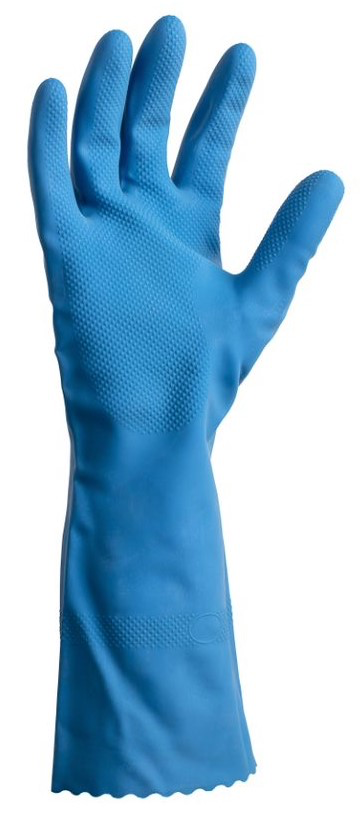 Silverlined Latex Gloves - Blue, XL, 300mm Cuff, 70.0g - 1 Pair