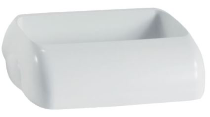 Wall Mount Bin 42L Hidden Lid - White, Hidden Design 