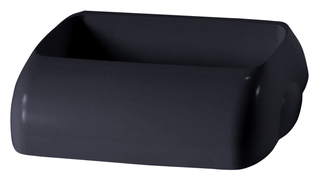 Wall Mount Bin 42L Hidden Lid - Black, Hidden Design 