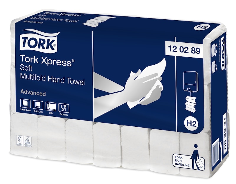 Tork® Xpress® Soft Multifold Hand Towel / Slimline Advanced H2- 120289