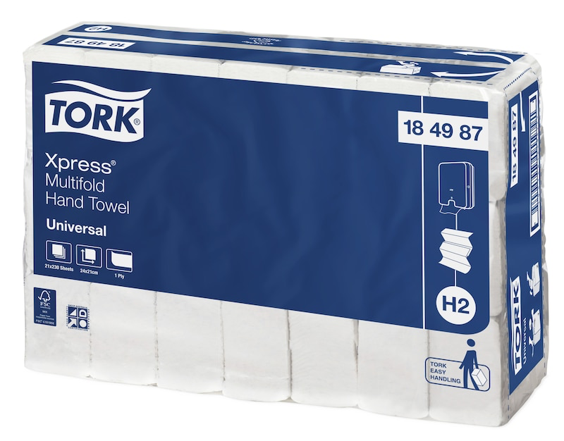Tork® Xpress® Multifold Hand Towel / Slimline Universal H2- 184987