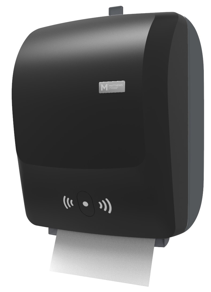 Matthews Automatic Cut Roll Feed Dispenser - Black, 1 Roll Capacity (1)
