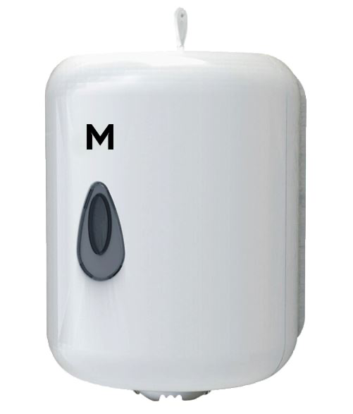 Matthews Centre Feed Towel Dispenser - White, 1 Roll Capacity (1)