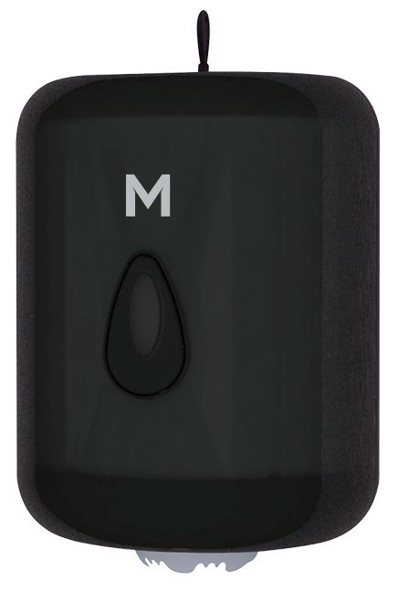 Matthews Centre Feed Towel Dispenser - Black, 1 Roll Capacity (1)