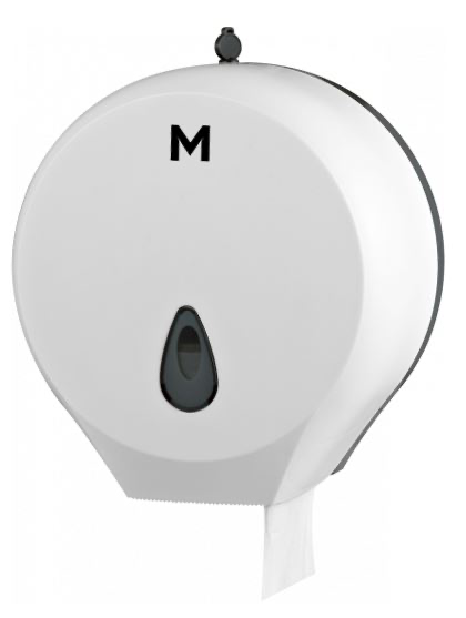 Matthews Single Jumbo Roll Dispenser - White, 1 Roll Capacity (1)