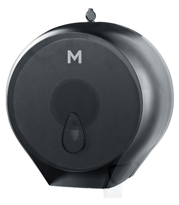 Matthews Single Jumbo Roll Dispenser - Black, 1 Roll Capacity (1)