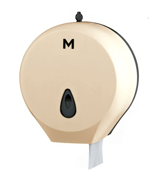 Matthews Single Jumbo Roll Dispenser - Gold, 1 Roll Capacity (1)