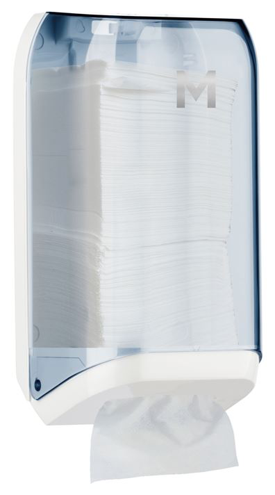 Matthews Interleave Toilet Tissue Dispenser - Transparent, 700 Sheet Capacity (1)