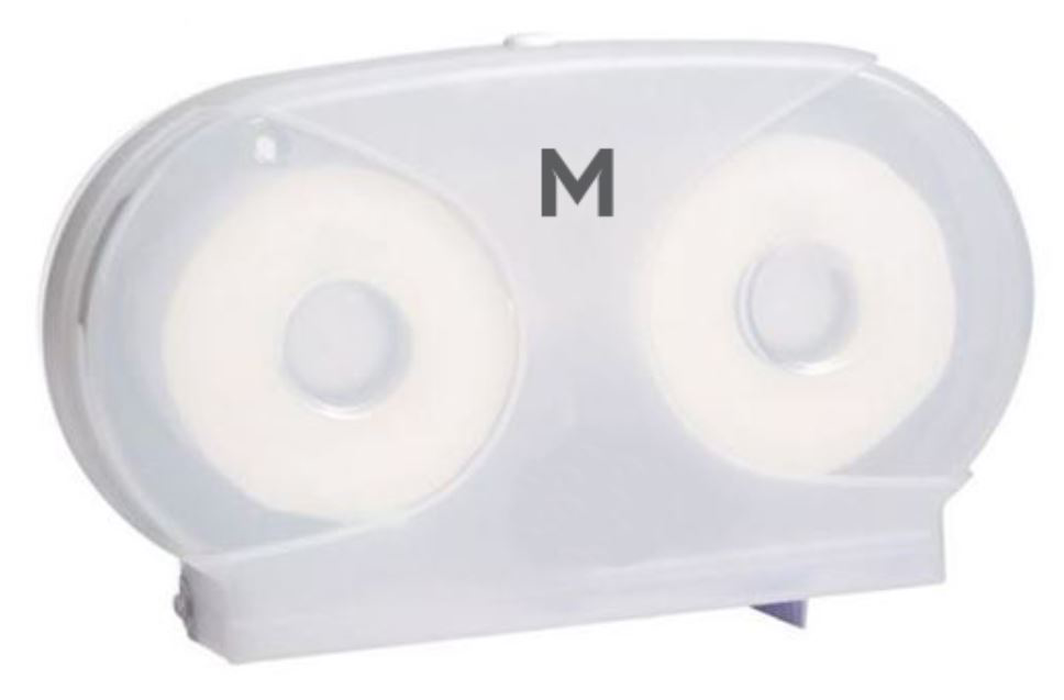 Matthews Wrapped Toilet Roll Dispenser - White, 40mm Core Size (1) 