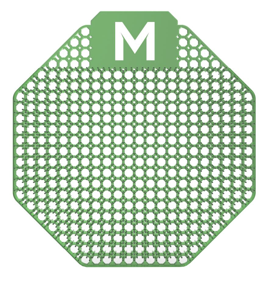 Scented Urinal Screen - Dark Green, Lime 