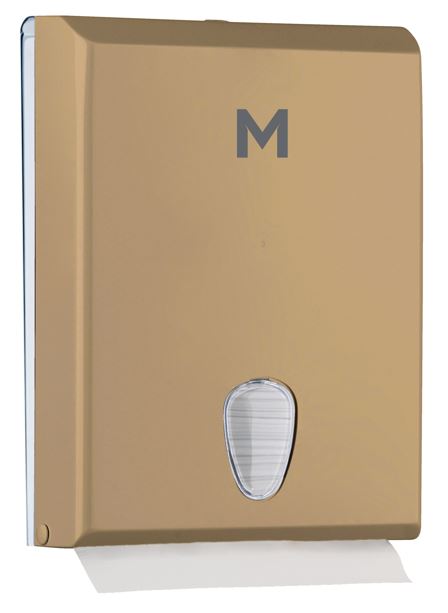 Matthews Compact Towel Dispenser - Gold, 600 Sheet Capacity (1)