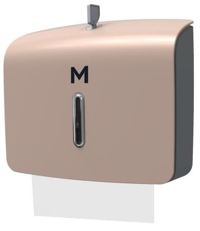 Matthews Mini Slimfold Towel Dispenser - Gold, 300 Sheet Capacity (1)