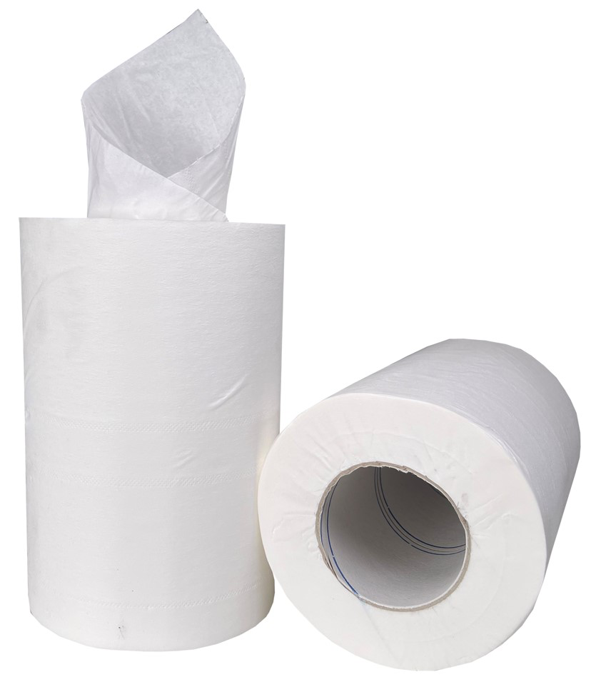 Mini Centre Feed Paper Towel - White, 210mm x 75m, 2 Ply, 40gsm *Perforated