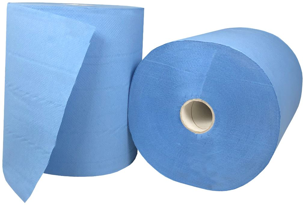 Roll Feed Paper Towel - Blue, 210mm x 100m, 3 Ply, 69gsm (6pac)