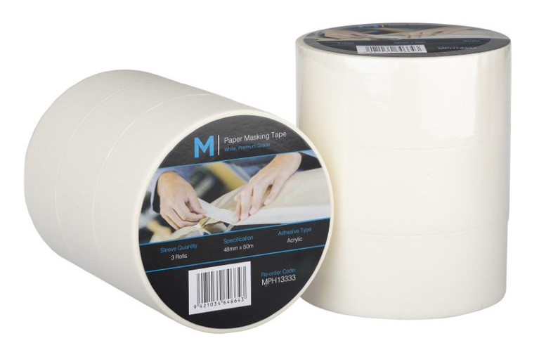General Purpose Masking Tape - Cream, 48mm x 50m x 130mu *2 Day Removal