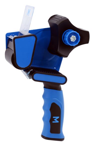 Pistol Grip Magnet Tape Dispenser - Blue/Black, 76mm Core / 48mm Wide