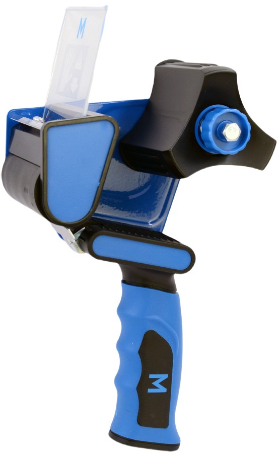 Pistol Grip Magent Tape Dispenser - Blue/Black, 76mm Core / 72mm Wide   