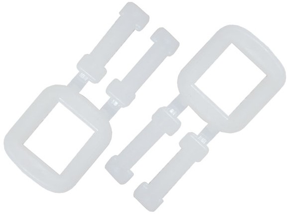 Polypropylene Buckles - White, Light Duty, 19mm (1000) Buckles/Pack