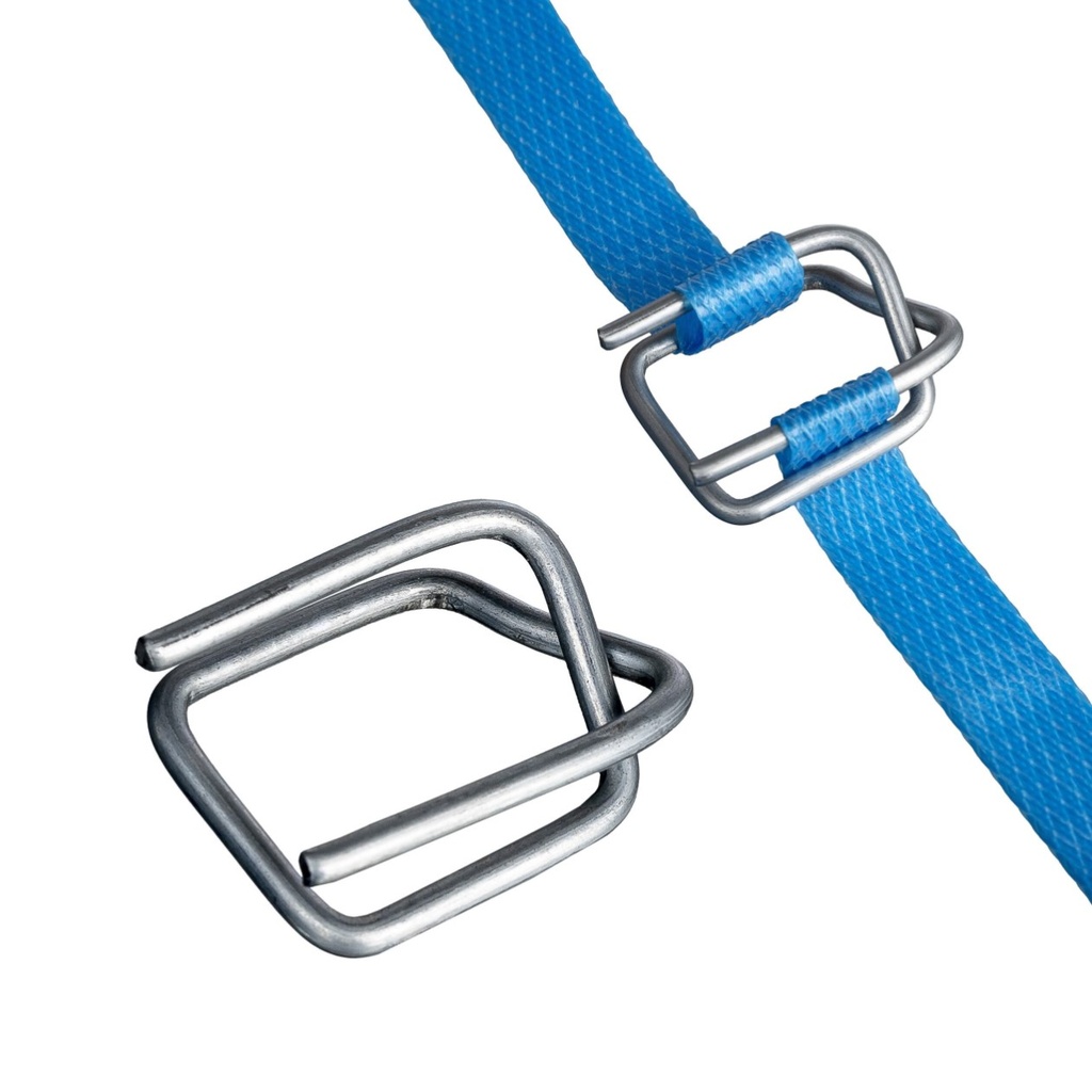 Wire Buckles Light Duty - Silver, 19mm, 2.5 Gauge (1000) Buckles/Box