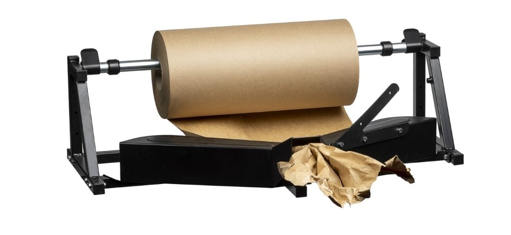 Void Fill Paper Roll Crumpler - Black, 600mm Width (1) *Table or Wall Mount 