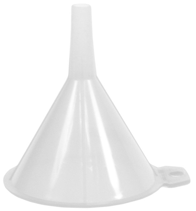 Plastic Funnel - White, 175mm Length