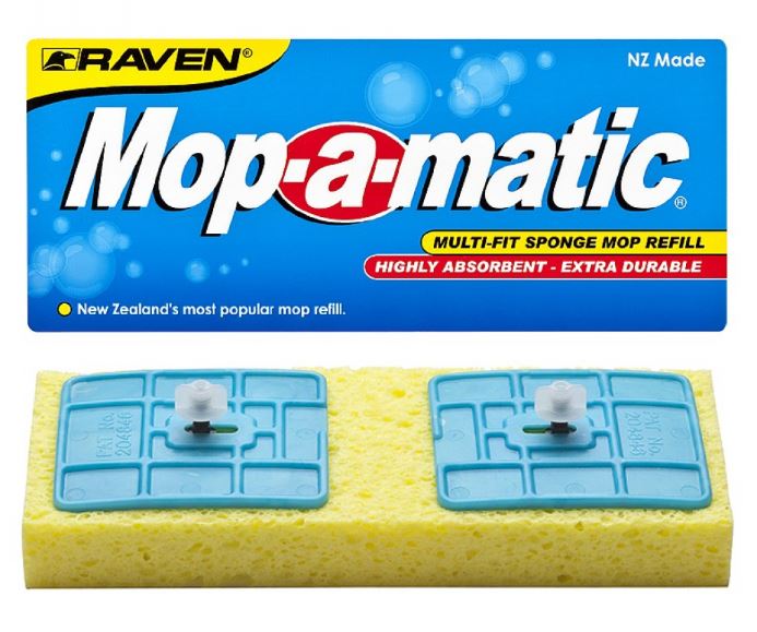 Mop-a-Matic Standard Mop Head - Yellow, 220mm x 22mm x 1200mm