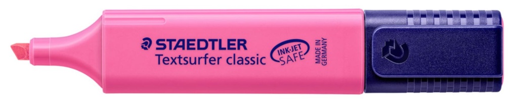 Staedtler Classic Highlighter - Pink, Chisel Tip 10 Markers