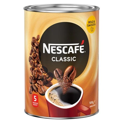 Nescafe Classic Instant Coffee - Brown, 500g Tin