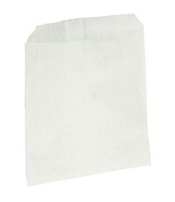 Confectionery Paper Bag #1 - White, 115mm x 130mm, 35gsm 1000 Bags/Pack 