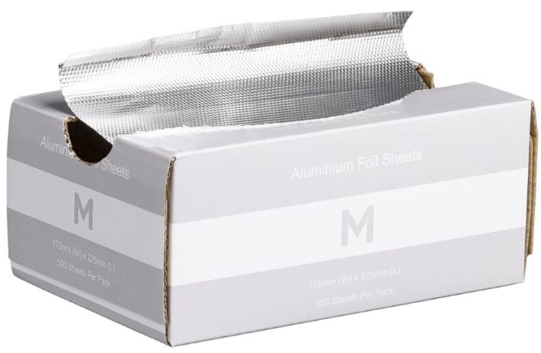 Premium Foil Sheets Small - Silver, 175mm x 225mm x 15mu 500 Sheets/Pack       