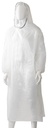 Polyethylene Hooded Ponchos - White, 800mm x 1300mm x 30mu 96 Ponchos/Box