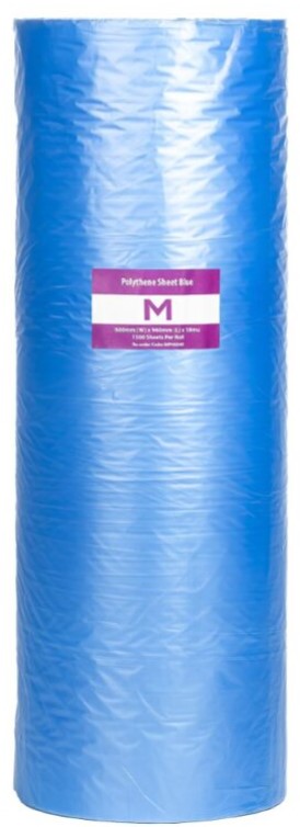 POR Polyethylene Sheet - Blue, 600mm x 960mm x 18mu