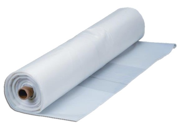 SWS Polyethylene Sheet - Clear, 4m x 50m x 125mu 50% Recycled