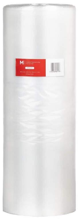 POR Gusseted Polyethylene Bag - Clear, 600mm x 420mm x 700mm x 30mu 350 Bags/Roll