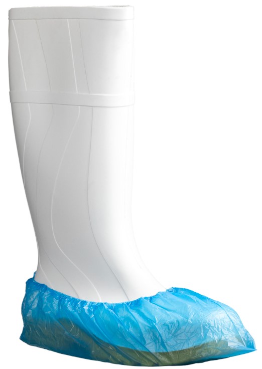 Polyethylene Shoe Covers - Blue, 200mm x 400mm, 3.5g 100 Covers/Pack