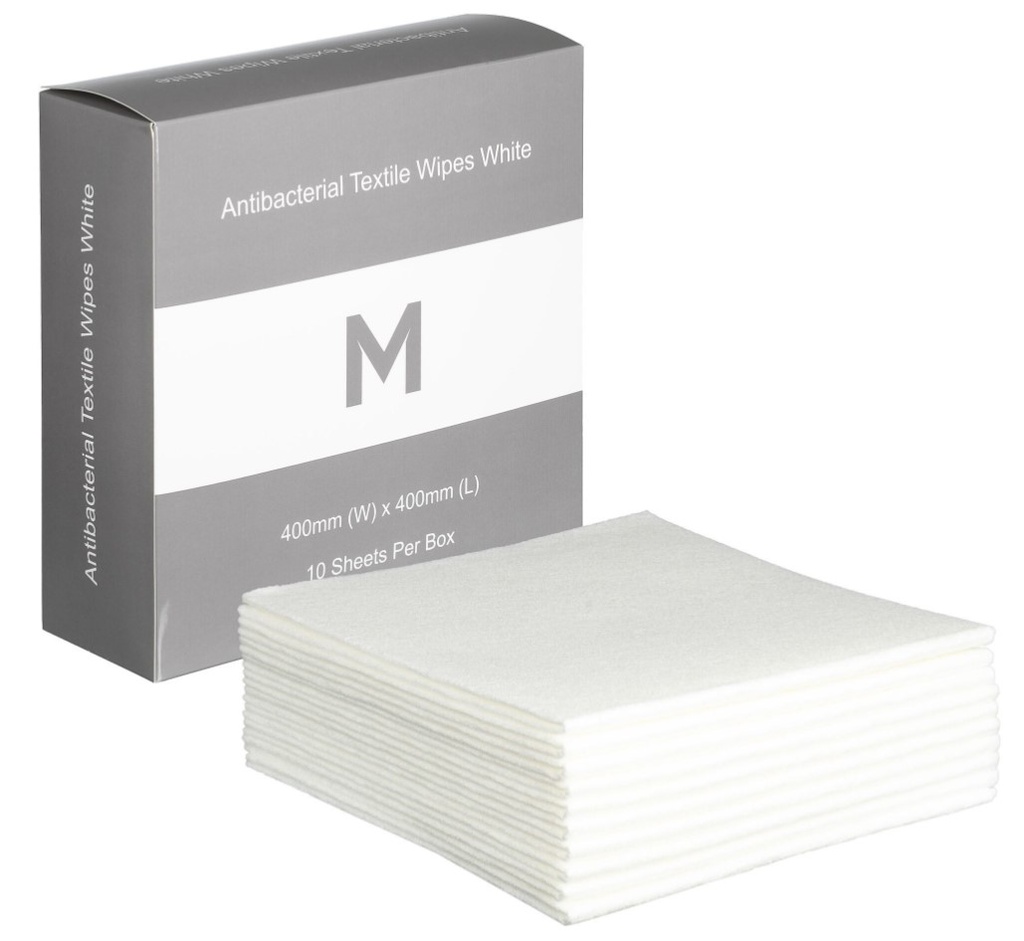 Antibacterial Textile Wipes - 400mm x 400mm, 140gsm 10 Sheets